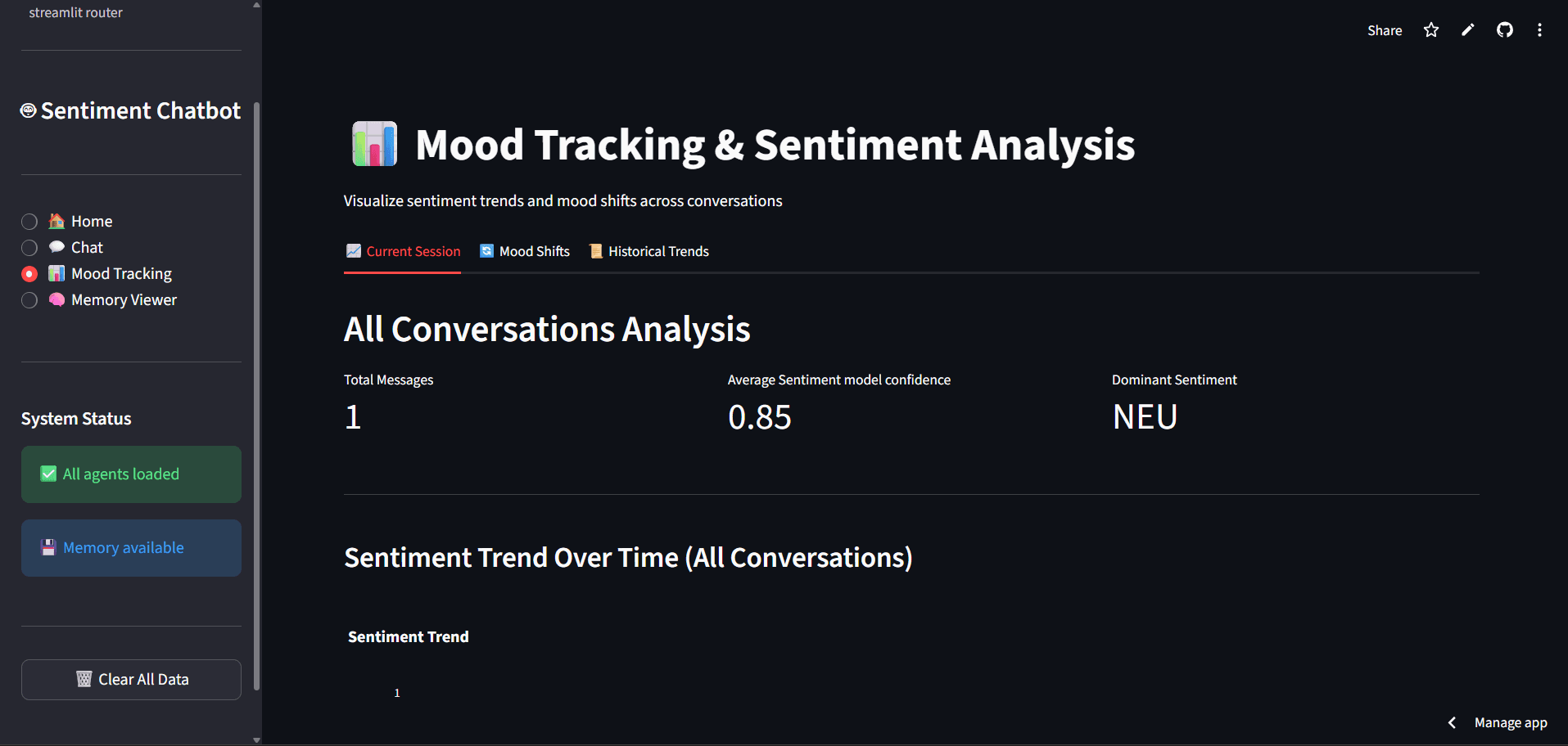 Sentiment Analysis Chatbot